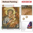 thumbnail image 4 of Diamond Embroidery Religion Mary The Virgin Needlework Art Gift Icon Religious Painting New Collection 40 x 50 cm, unframed,9-8008,40x50cm, 4 of 7
