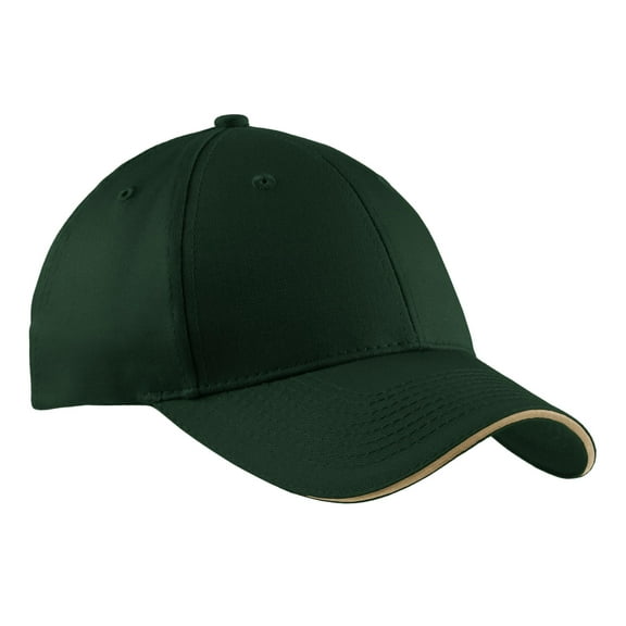 Port & Co Adult Unisex Regular Plain Cap Hunter/Khaki One Size Fits All