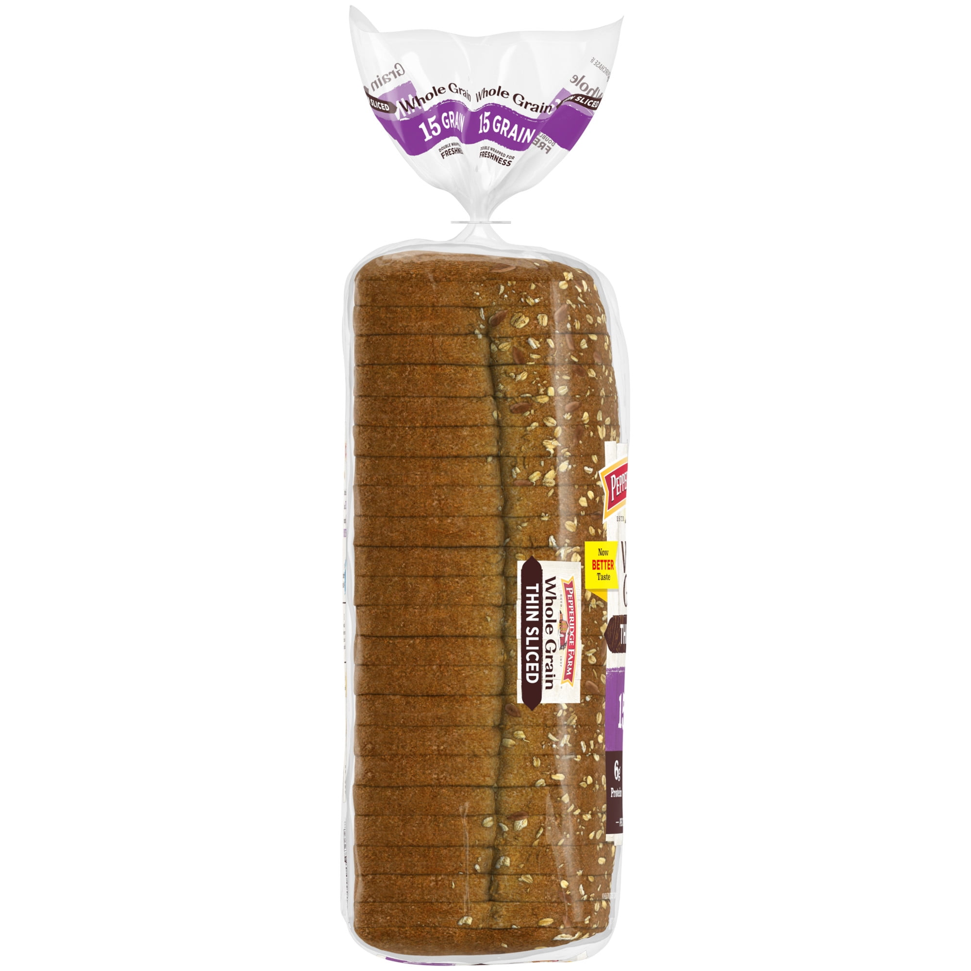 Pepperidge Farm Whole Grain Thin Sliced 15 Grain Bread, 22 oz Loaf