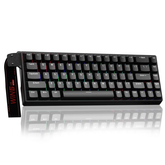 AULA WIN68 HE Mechanical Gaming Keyboard 60%, Hall Effect Magnetic Switch, Fast Trigger Mode Adjustable Actuation, 8000Hz Polling Rate, RGB Backlit,