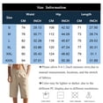 thumbnail image 4 of Inglocry Mens Bermuda Linen Shorts Knee Length Elastic Waist Drawstring Casual Wide Leg Summer Shorts with Pockets 2026 White 3XL, 4 of 6