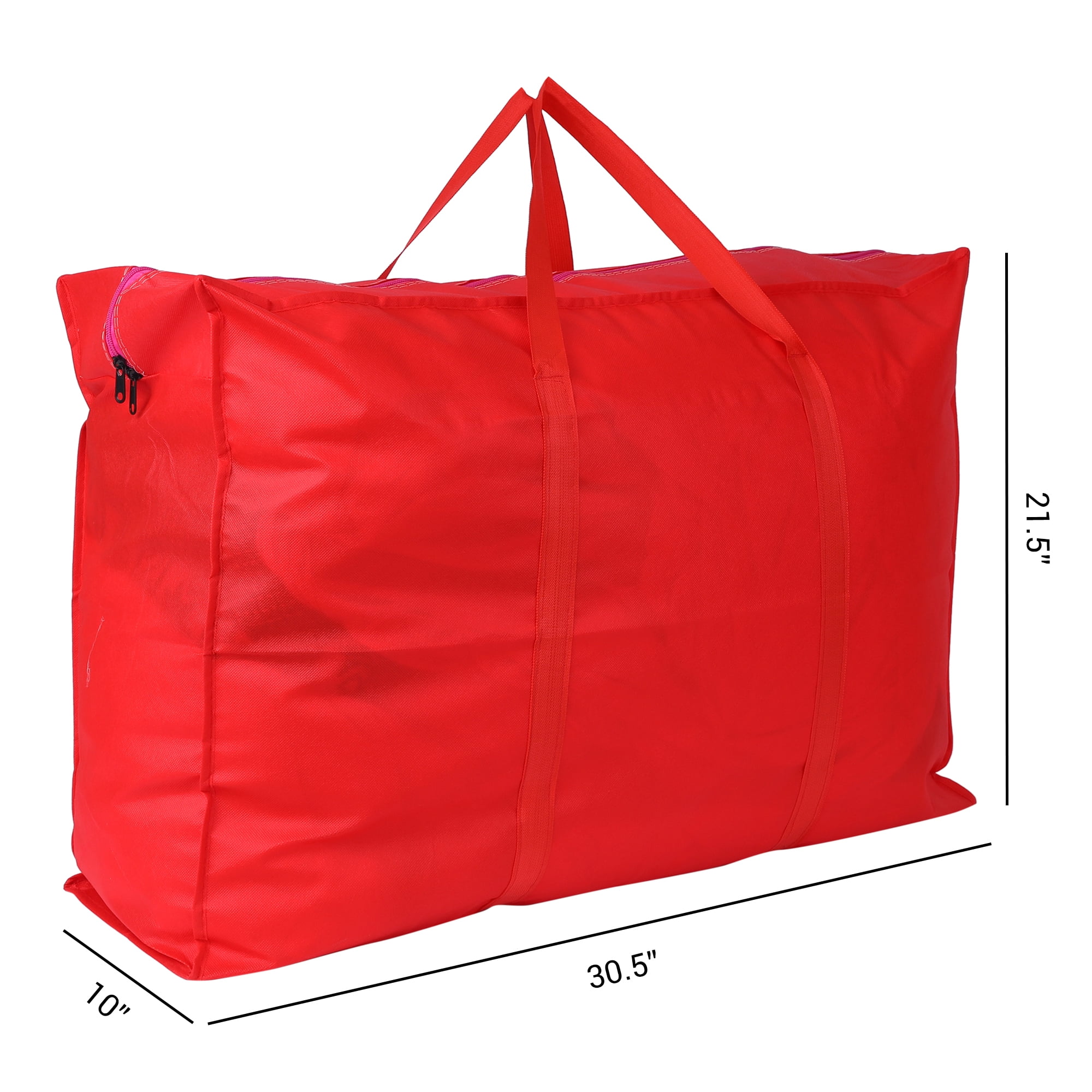 Unique Bargains 1 Pack Clothes Storage Foldable Storage Bags Red 31*22*10in