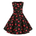 thumbnail image 1 of Robe Évasée Vintage à Pois pour Enfants des Années 1950, Robe Midi à Fleurs, Robe d'Été en Coton pour Bébé Fille, 1 of 7