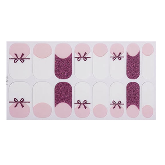 Flowers Nails Polish Sticker Gels Nail Wraps Glittering Nails Polish Wraps Gels Nail Strips Nail Art Decoration