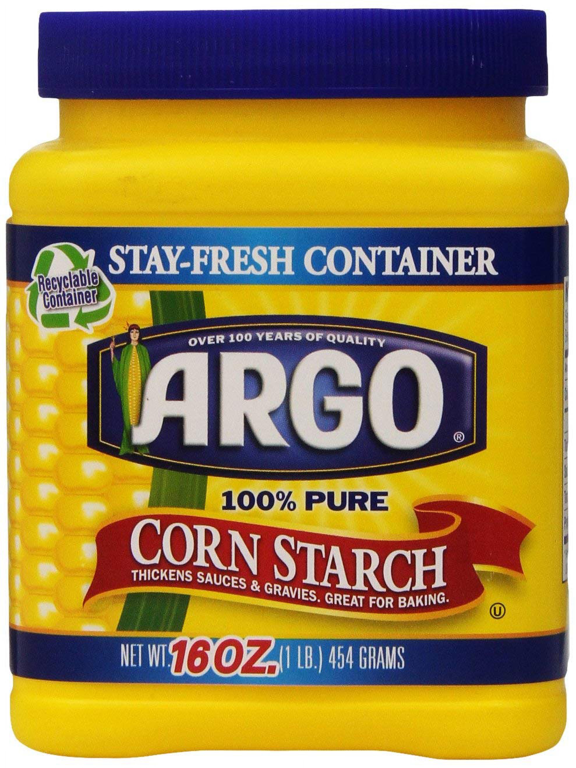 Argo 100% Pure Corn Starch, (3 Pack, Total of 48oz)