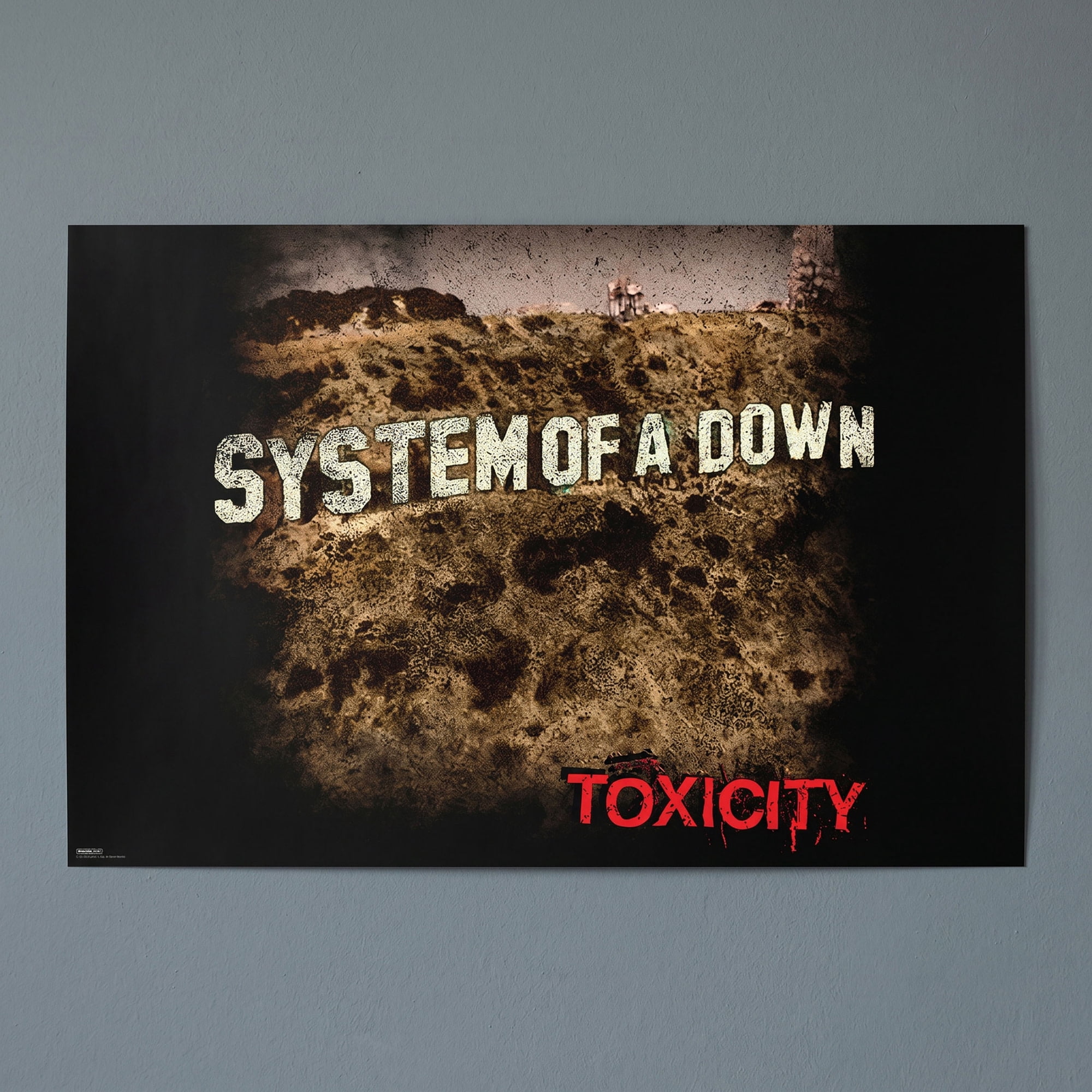 Pyramid : System of a Down: Toxicity - 24x36 Poster, Album Cover Print - Classic Rock Band Artwork, Licensed Music Wall Decor, Fan Collectible