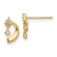 thumbnail image 1 of Quality Gold YE2053 Boucles d'Oreilles en Or Jaune 14K CZ, 1 of 1