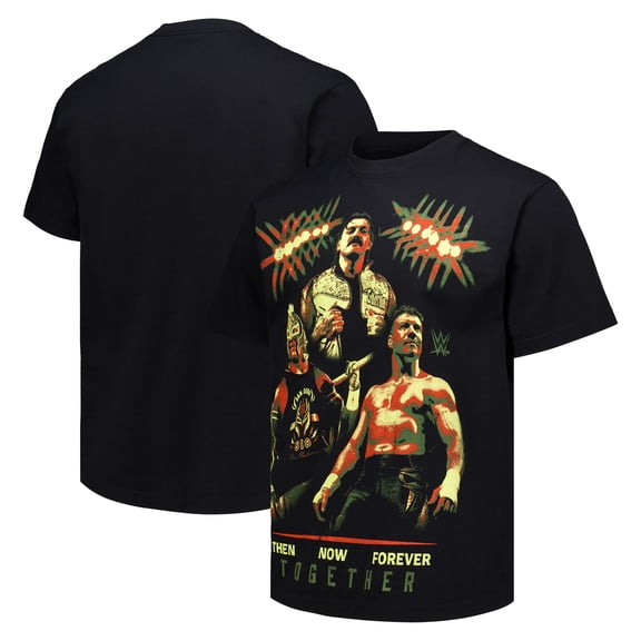 Men's Ripple Junction Black Eddie Guerrero Dom, Rey, Eddie Boxy T-Shirt