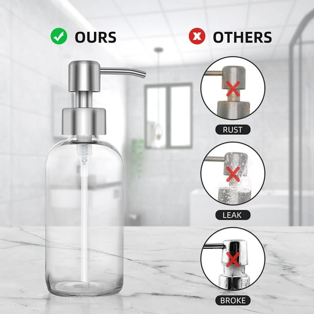 Replacement soap dispenser bottle discount