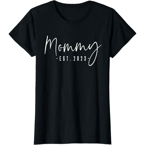 Mommy Est 2023 Mommy To Be Gifts New Mom Pregnancy T-Shirt