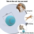 thumbnail image 3 of Pelota de juguete para gatos para mascotas, juguete para gatos, bola mágica rodante y con sonido para jugar en interiores, estimula el instinto de caza de tu gatito. (Verde), 3 of 5