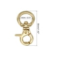 thumbnail image 2 of Uxcell Lobster Clasp Keychains, 4 Pack 2/1 Inch Round Clasps Swivel Trigger Snap Hook, 2 of 5