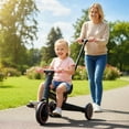 thumbnail image 2 of Gymax Toddler Tricycle w/Push Handle Adjustable Seat Removable Pedal EVA Foam Wheels Pink, 2 of 10