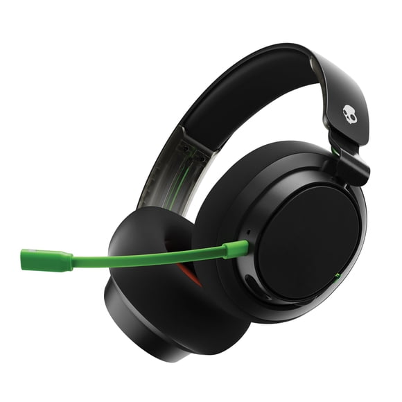 Casque de Jeu Sans Fil Skullcandy SLYR Pro Remis à Neuf, Bluetooth Multi-Plateforme, Émetteur Ultra-Faible Latence 2.4GHz, Supra-Auriculaire, Noir Vert, S6SCY-R080