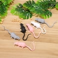 thumbnail image 4 of 16 piezas de rata falsa Kawaii ratón miniatura ratones ornamento Halloween dormitorio jardín decoraciones, 4 of 5