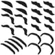 thumbnail image 4 of 24pcs Black Costume Mustache Fake Beards Mustache Festival Mustache Stickers, 4 of 4