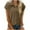 Brown, variant on Wyobmus Womens Button Down Shirt Casual Cotton Linen Tops Cap Short Sleeve Summer V Neck Collared Blouses 2025 Trendy Clothes S-2X Olive Green