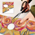 thumbnail image 6 of Yayeee Faucet Mat for Kitchen Sink 14.7" Diatomite Long Splash Guard Pad, Purple Abstract Floral, 6 of 7