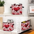 thumbnail image 6 of LOVE Foldable Storage Baskets with Handle, 10.8"x10.5"x10.6" Cube Organizer - Large Capacity Storage Bin Cubes, 6 of 6