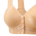 thumbnail image 3 of Gytharion Women's Large-size Lace Bras Front-buttoned Wireless Wide Straps Bras Soild Color Comfortable Everyday Bras,36B-44B, 3 of 4