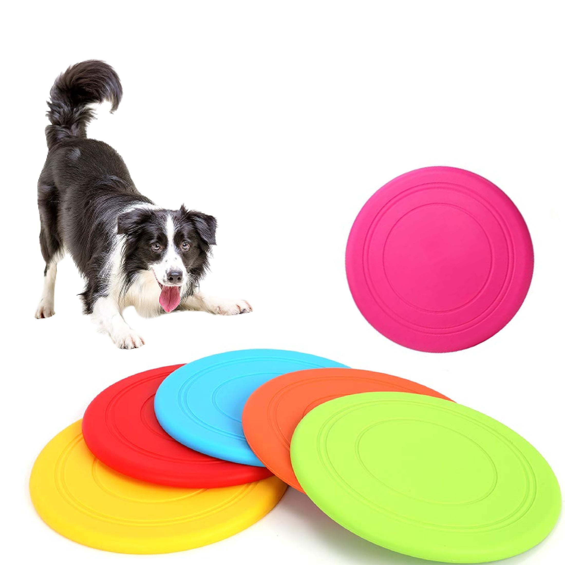 2 x 10" Outdoor Kids Flying Disc Ring Frisbee Pet Dog Fetch Catch Disc Flying 