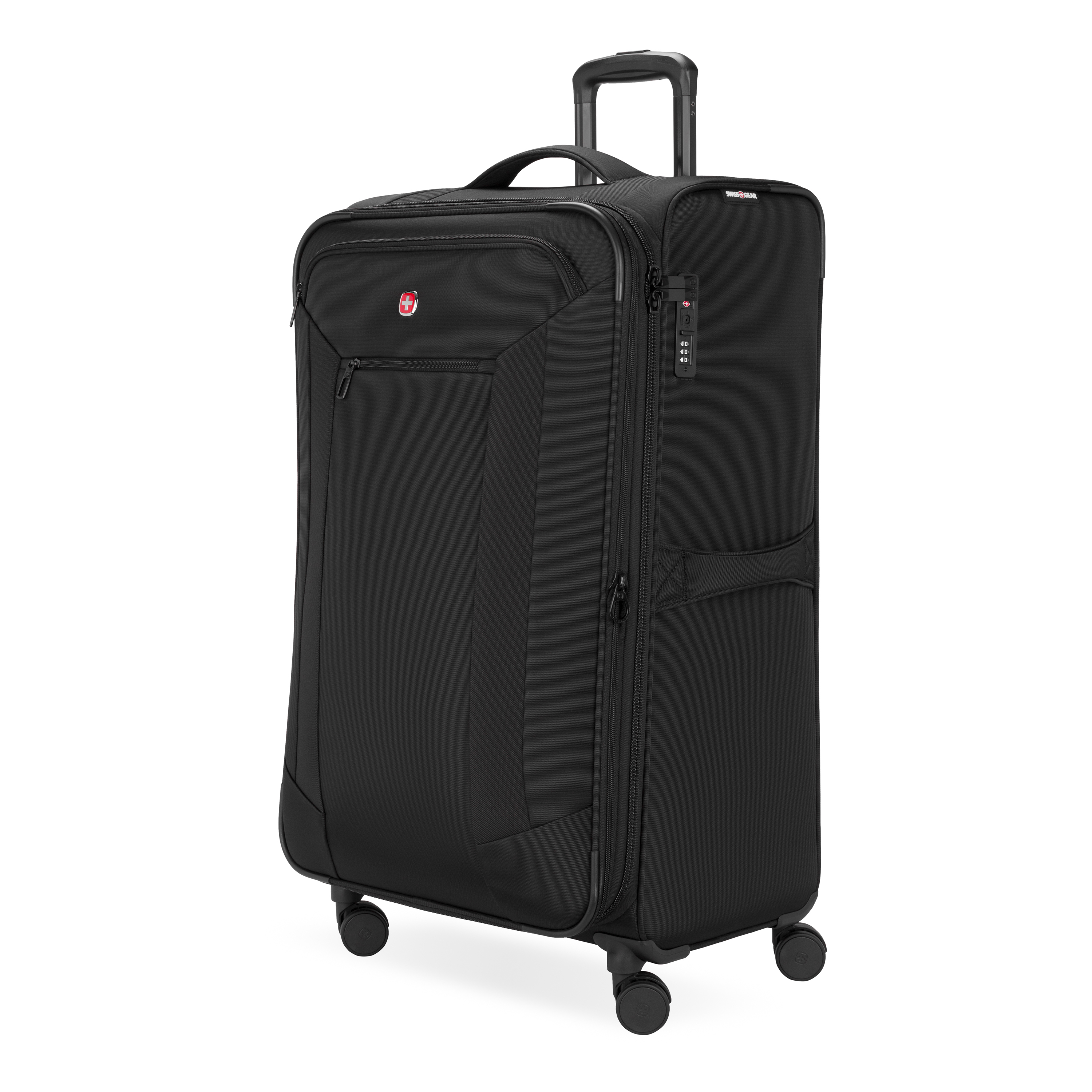Swissgear Stride Large Expandable Spinner Luggage, Black photo 5
