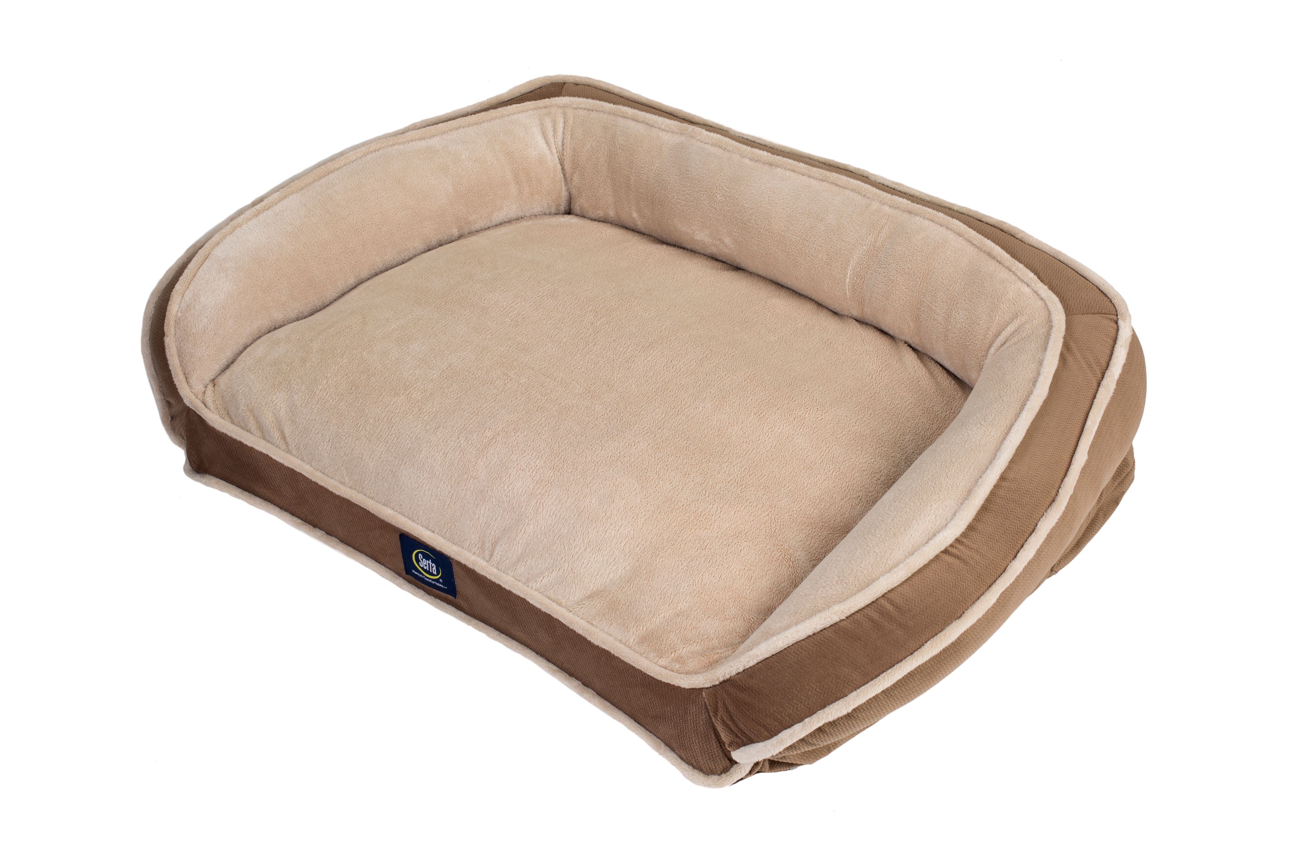 Serta Memory Foam Couch Pet Dog Bed, Large, Color May Vary - Walmart