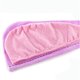 thumbnail image 4 of Toalla rosa de secado rápido para el cabello con diadema elástica para la ducha y el baño., 4 of 5