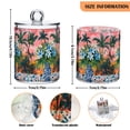 thumbnail image 5 of Yayeee 2 Pack Qtip Holder Bathroom Cotton Swab Canister with Lid Clear Dispenser Set, Blue Flowers, 5 of 6