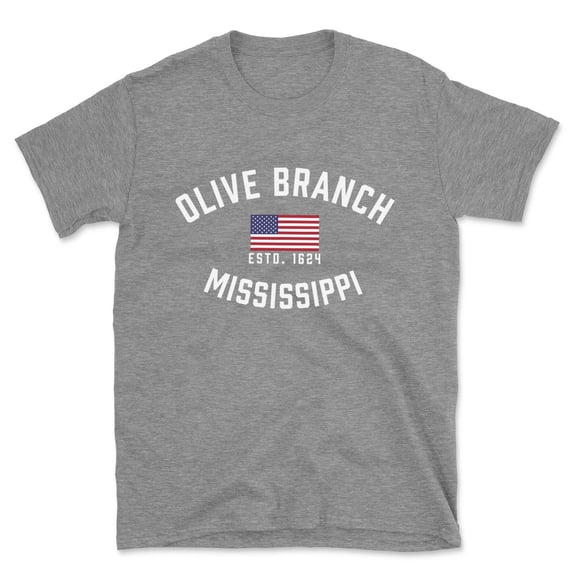 Olive Branch Mississippi Patriot Men's Cotton T-Shirt