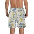 thumbnail image 3 of JRXY Men's Floral Wallpaper Beach Shorts Pajama Bottom Pants with Drawstring & Pockets l, 3 of 7
