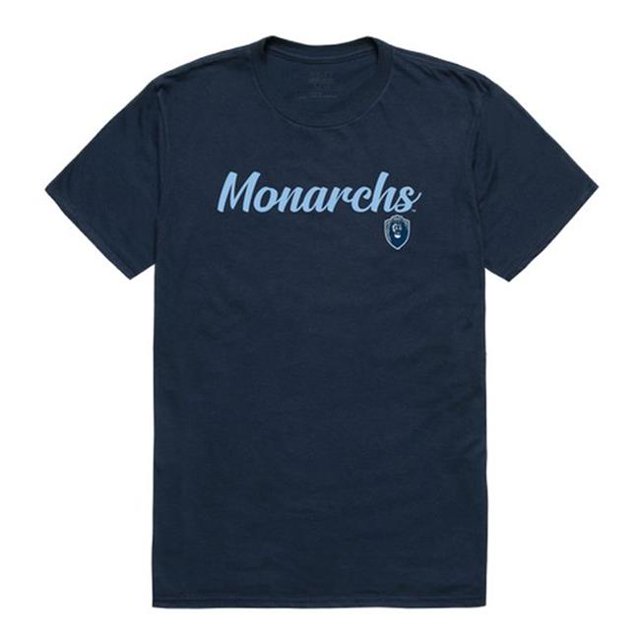 W Republic 554-228-NVY-04 Men Old Dominion Monarchs Script T-Shirt, Navy - Extra Large