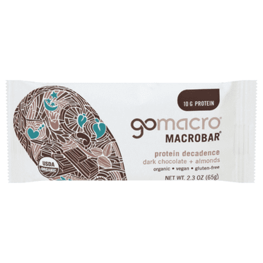 Gomacro Dark Chocolate Almonds Protein Bar 2.3 oz