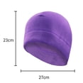thumbnail image 3 of GSPCLAM Mens Hats Winter Windproof Thick Fleece Beanie Hats Outdoor Running jogging Headwear Solid Color Hats Orange, 3 of 5