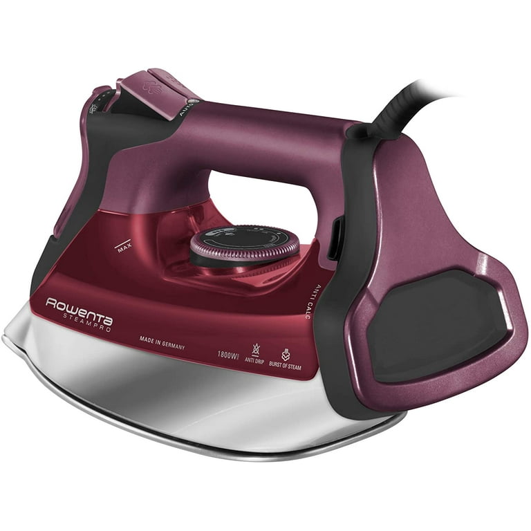 Rowenta Ultimate Steam Pro Stainless Steel Soleplate Professional 1800W  Steam Iron Station with 44 Ounce Removable Tank Boiler for Clothes and