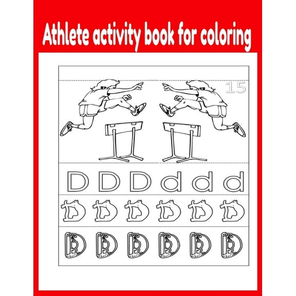 Athlete activity book for coloring (Paperback)