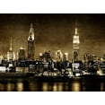 thumbnail image 2 of Carrigan, Kate 32x25 White Modern Wood Framed Museum Art Print Titled - NYC in Sepia, 2 of 4