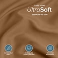 thumbnail image 4 of Bare Home Luxury Duvet Cover and Sham Set - Premium 1800 Collection - Ultra-Soft - California King, Caramel, 3-Pieces, 4 of 10