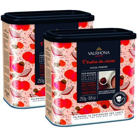 Valrhona 100% Pure Cocoa Powder (8.8 ounce) (Pack of 2)
