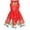 Red, variant on Girls Dress Christmas Eve Christmas Tree Snow Reindeer Party 7