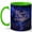 Green, variant on Sky of Wonder 11oz Ceramic Mug, Starry Forest Night Landscape