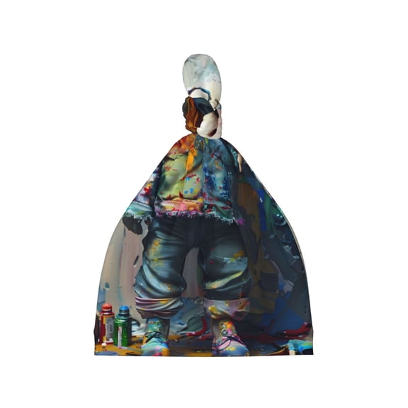 Cauagu Whimsical Goat Artist Print Baby Knot Beanie Hats Newborn Hats Soft Headwear for 0-6 Months Infant Baby Girls Boys Caps