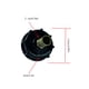 thumbnail image 2 of Speravity Accesorios de adaptador de manguera de riego de jardinería profesional reutilizable desmontable de plástico IBC barriles de 0,52 pulgadas Type3 NO3 Speravity TO008847-01, 2 of 6