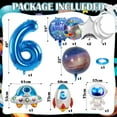 thumbnail image 2 of 11PCS Space Balloons Space ZS23 Theme 6th Birthday Decoration Outer Space Galaxy Balloons Rocket Astronaut Balloons Spaceship Balloons with Star Moon Foil Balloons for Boys 4th Space Birthday Party, 2 of 3