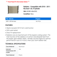 thumbnail image 2 of Radiator - Compatible with 2010 - 2011 Kia Soul 1.6L 4-Cylinder, 2 of 2