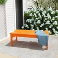 thumbnail image 2 of Costaelm Ellendale Poly Plastic Backless Adirondack Bench - Set of 1 - Orange, 2 of 6