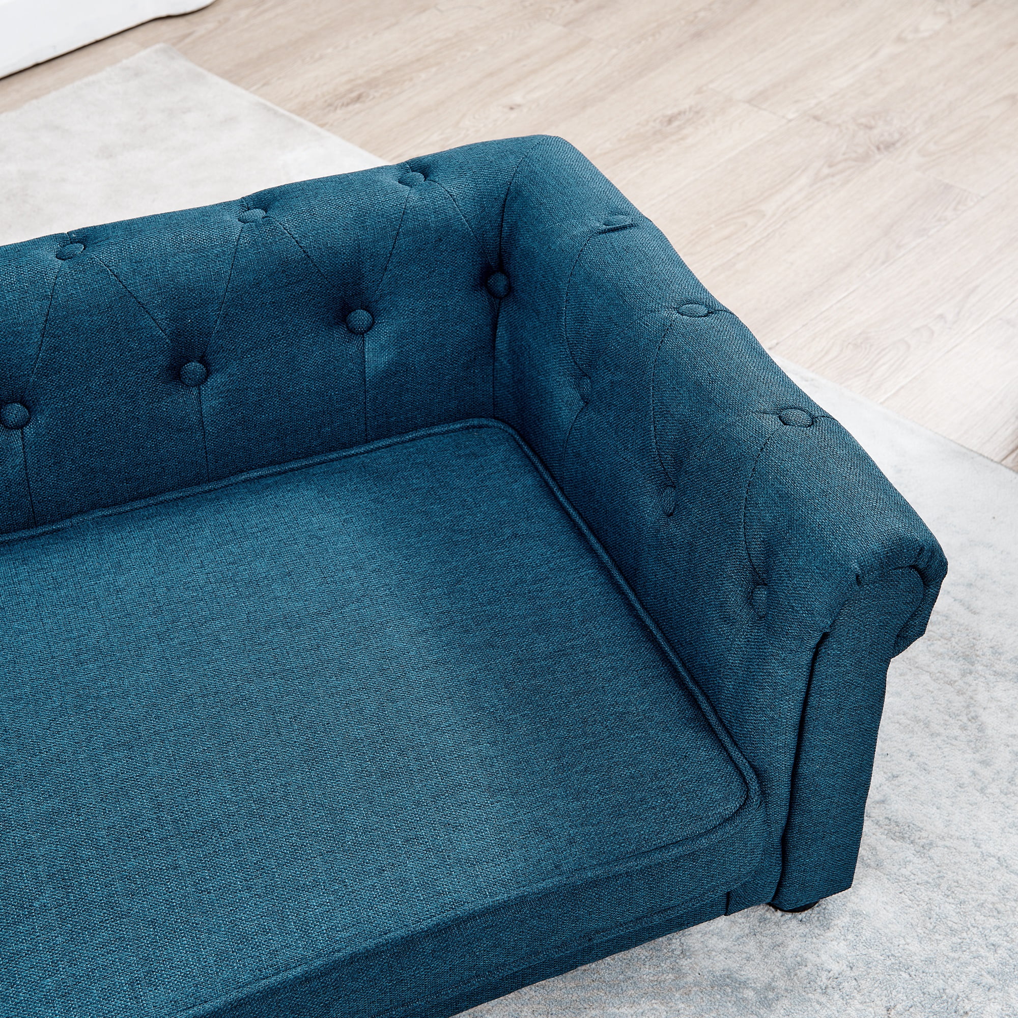 Orthopedic Sofa Dog Bed For Small And Medium Pet, Durable Elevated Dog Sofa Bed, Easy To Clean, 40"*23"*14", Blue
