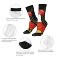 thumbnail image 3 of Fuzoiu CHARRO SUIT Print Athletic Crew Socks for Men & Women,Casual Crew Socks,Above Ankle Crew Socks for Business, Casual, 3 of 6