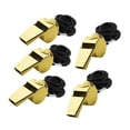 thumbnail image 4 of Silbatos deportivos con cordones livianos de metal liviano para adultos ruidosos árbitros de sonido crujiente silbato para fútbol acampando fútbol, 4 of 8