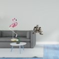 thumbnail image 2 of Escultura de resina de flamenco y búho, figura de arte moderno con soporte de metal para decoración del hogar, habitación, oficina, mesita de noche o, 2 of 8
